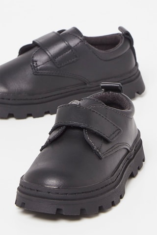 Derbies de couro - Preto