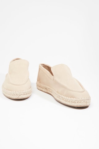 Alpargatas de piel - Beige