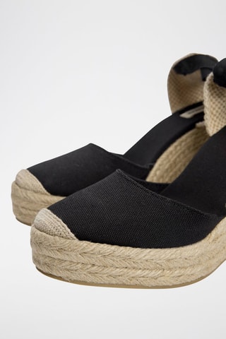 Alpargatas com cunha - Preto