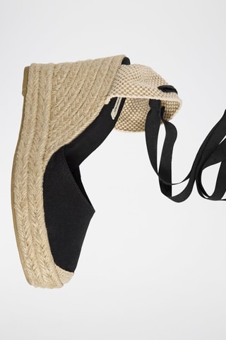 Alpargatas com cunha - Preto