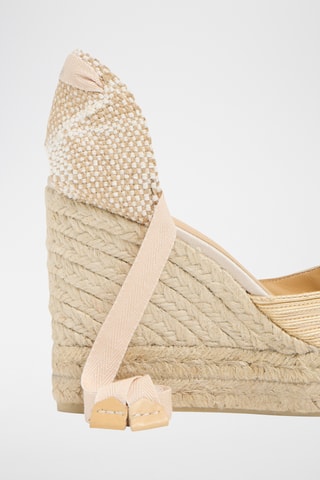 Alpargatas com cunha Carina - Bege