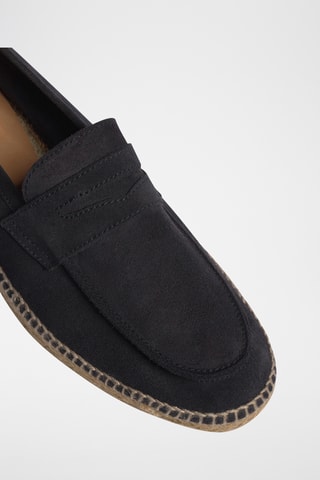 Alpargatas de piel Nacho - Azul