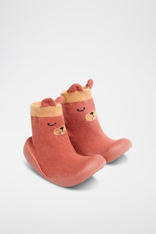 Sneakers a calza - Corallo 