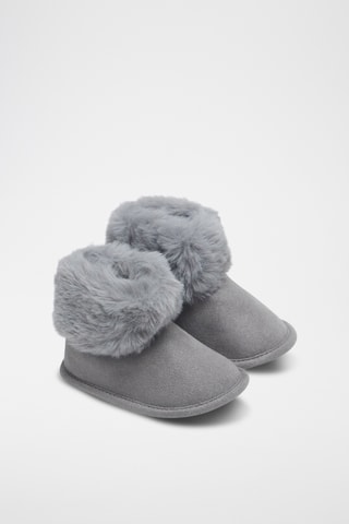 Pantofole imbottite - Grigio 