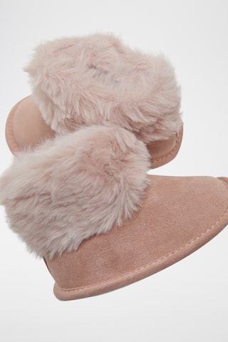 Pantofole imbottite - Rosa cipria