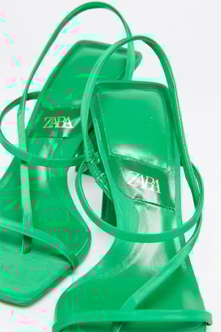 Sandálias de salto Verde