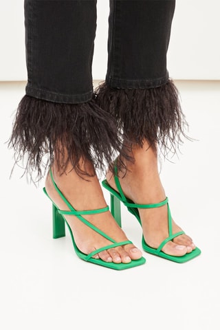 Sandálias de salto Verde