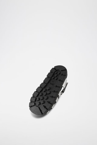Sandalias con plataforma - Negro y plateado