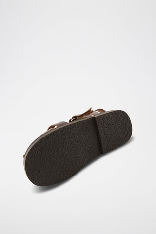 Sandalias de piel - Marrón