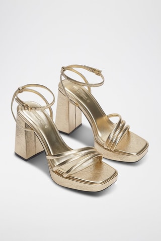 Sandálias de salto - Dourado