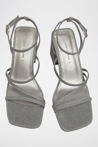 Sandálias de salto Prateado