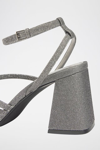 Sandálias de salto Prateado
