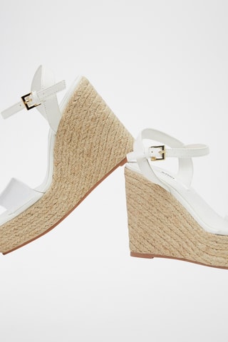 Sandálias de cunha - Branco