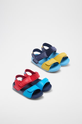 2 pares de sandalias - Azul marino y amarillo