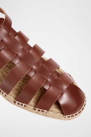 Sandalias de piel Samos - Marrón