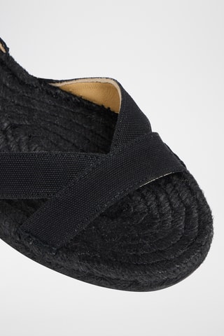 Sandálias em algodão biológico Sambola - Preto