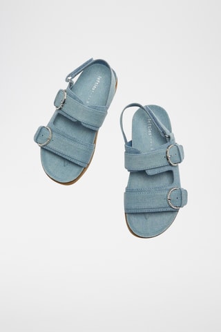 Sandalias vaqueras - Celeste
