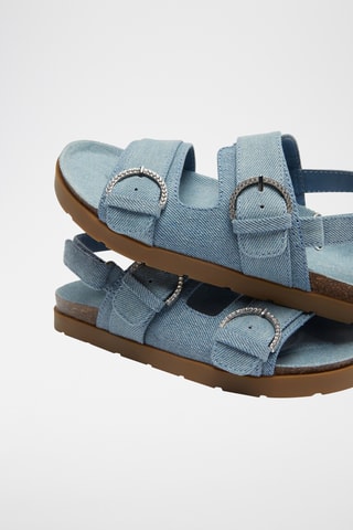 Sandalias vaqueras - Celeste