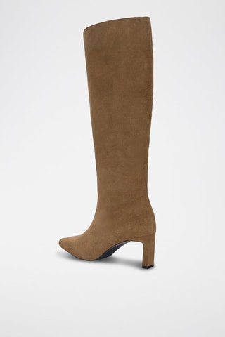 Botas em couro - Castanho