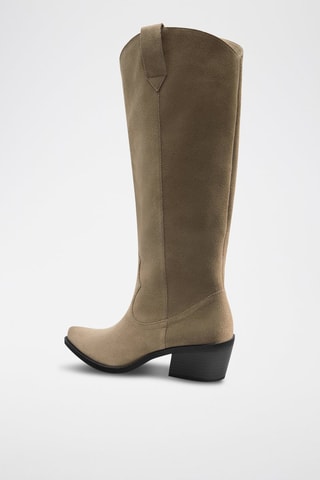 Botas em couro - Bege