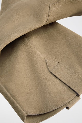 Botas em couro - Bege