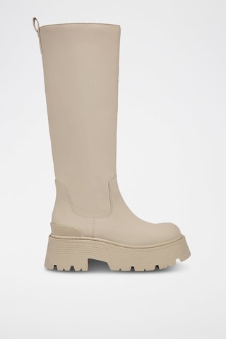 Botas com plataforma Bege
