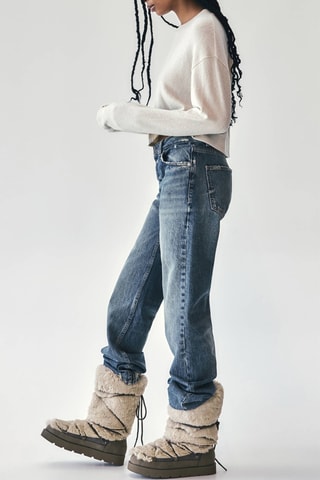 Botas de neve forradas - Bege