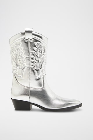 Botas cowboy - Plateado