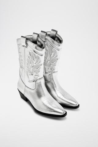 Botas cowboy - Plateado