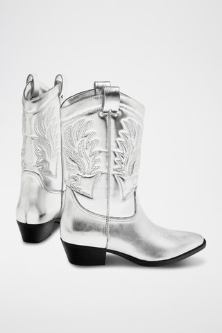 Botas cowboy - Plateado