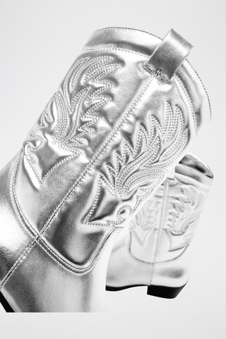 Botas cowboy - Plateado