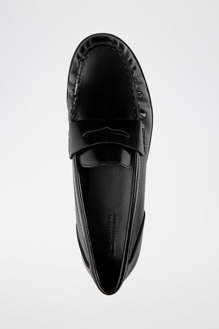 Mocassins em couro envernizado - Preto