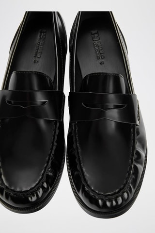 Mocassins em couro envernizado - Preto