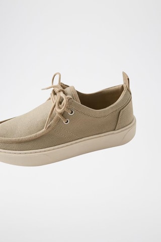 Mocassins com plataforma - Bege