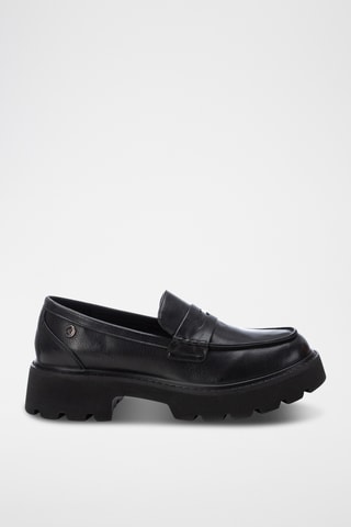 Mocasines con plataforma - Negro