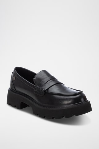 Mocasines con plataforma - Negro