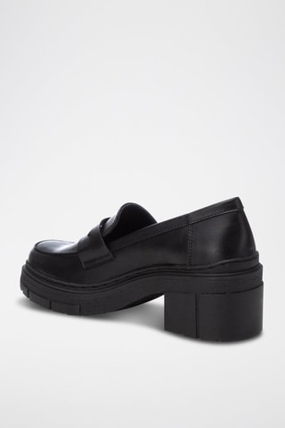 Mocassins de salto - Preto