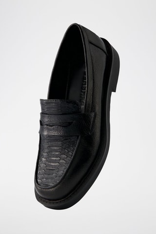 Mocassins com plataforma - Preto