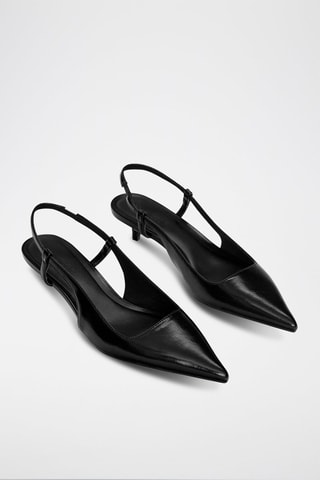 Sapatos de salto envernizados - Preto