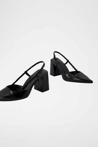 Sapatos de salto envernizados - Preto