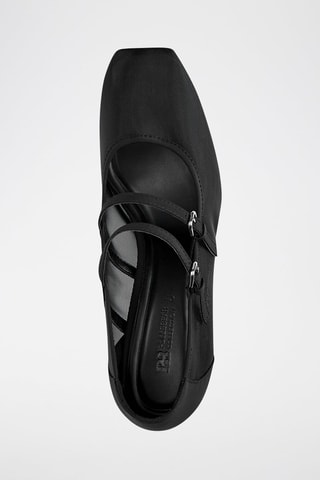 Sapatos babies de salto - Preto