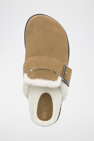 Socas forradas em nobuck - Bege