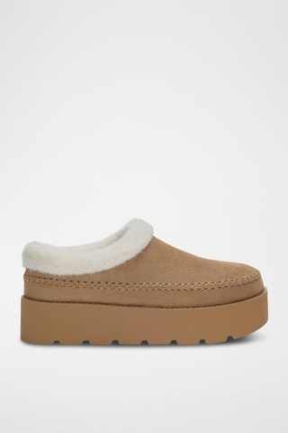 Socas com plataforma forradas - Bege