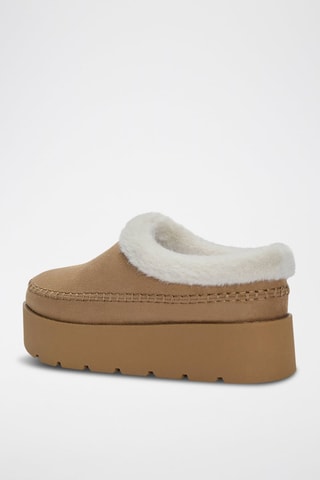 Socas com plataforma forradas - Bege