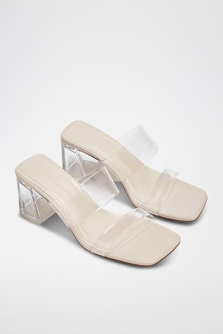 Mules de salto - Branco