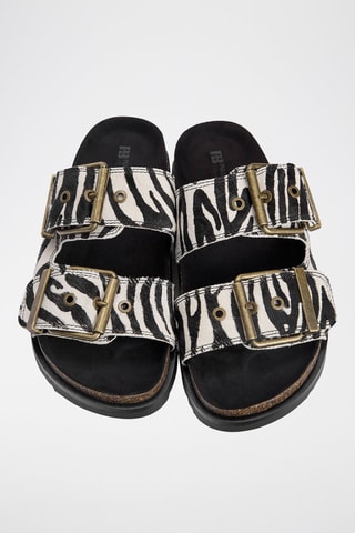 Mules em couro - Preto