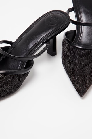 Mules de salto - Preto