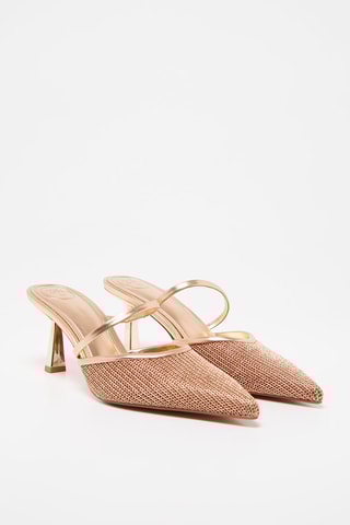 Mules de salto - Dourado-rosa