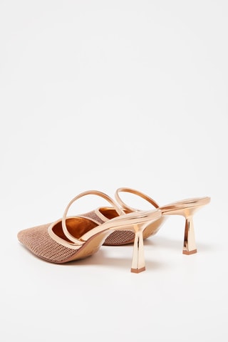 Mules de salto - Dourado-rosa