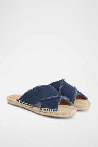 Mules Palmera - Azul-marinho